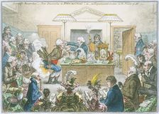 Chemical lecture, 1802. Artist: James Gillray