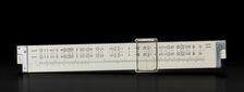 Chemical slide rule owned by Sally Ride, ca. 1970. Creator: Keuffel & Esser Co.
