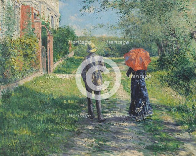 Chemin montant, 1881. Creator: Caillebotte, Gustave (1848-1894).