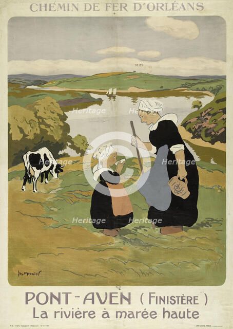 Chemin de fer d'Orléans. Pont-Aven (Finistère) , 1914. Creator: Meunier, Henri Georges (1873-1922).