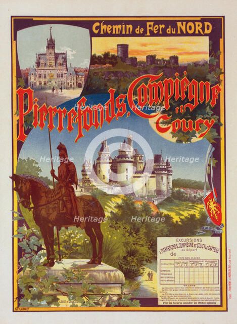 Chemin de fer du Nord. Pierrefonds, 1900. Creator: Fraipont, Gustave de (1849-1923).