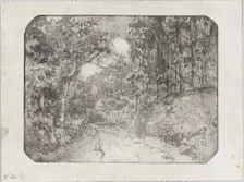 Chemin sous bois à Pontoise, 1879. Creator: Camille Pissarro