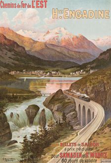 Chemins de fer de l'Est: Haute Engadine, c1905. Creator: Frederic Hugo d Alesi