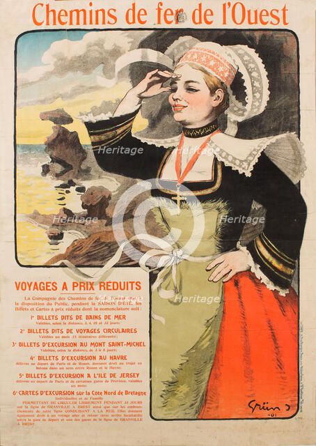 Chemins de fer de l'Ouest, 1901. Creator: Grün, Jules-Alexandre (1868-1938).