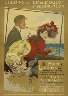 Chemins de fer de l'Ouest et de Brighton, 1905. Creator: Péan, René Louis (1875-1945)