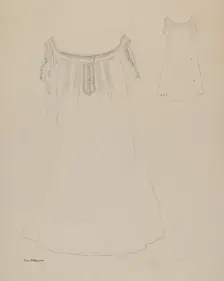 Chemise, c. 1937. Creator: Edith Magnette