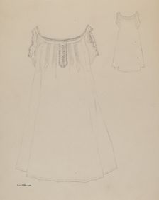Chemise, c. 1937. Creator: Edith Magnette