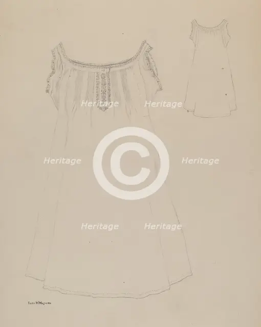 Chemise, c. 1937. Creator: Edith Magnette.
