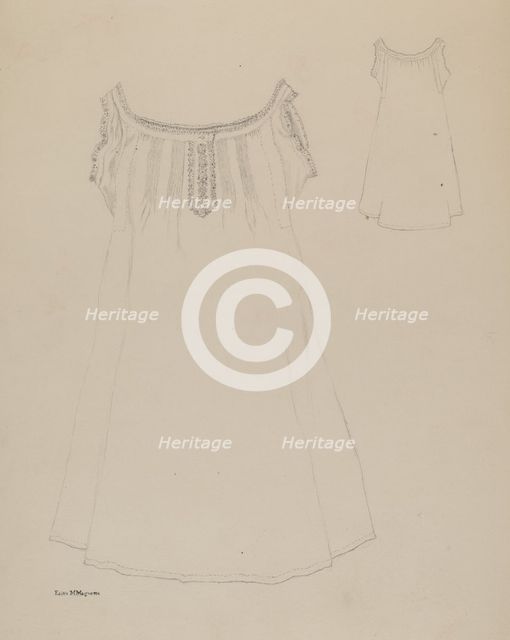 Chemise, c. 1937. Creator: Edith Magnette.