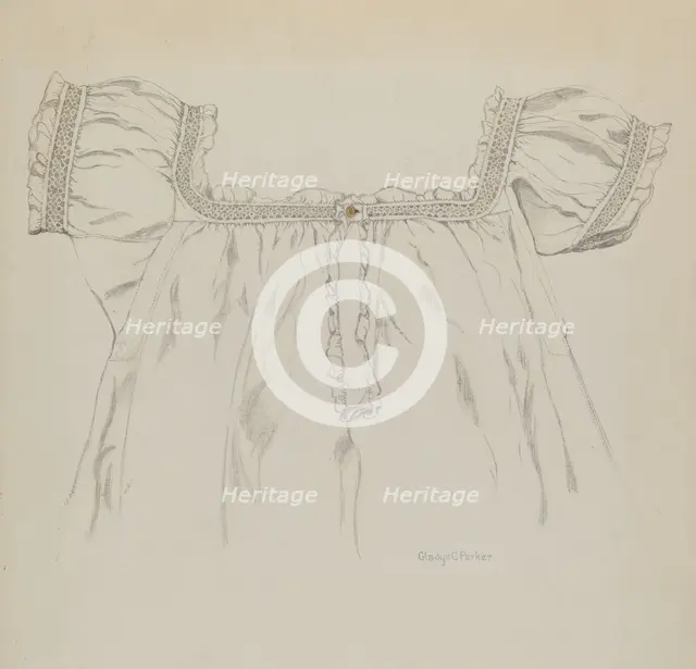 Chemise, c. 1937. Creator: Gladys C. Parker.