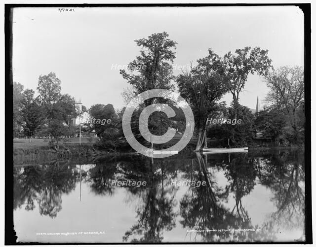 Chenango River at Greene, N.Y., c1900. Creator: Unknown.