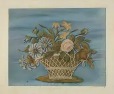 Chenille Embroidery, c. 1937. Creator: O.A. Kirby