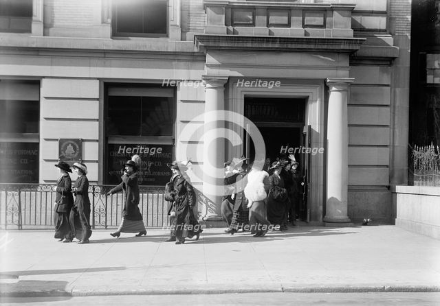 Chesapeake & Potomac Telephone Co. - Telephone Girls, 1914. Creator: Harris & Ewing.