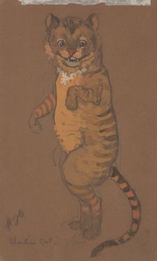 Cheshire Cat (costume design for Alice-in-Wonderland, 1915). Creator: William Penhallow Henderson