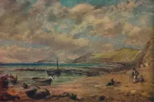 Chesil Beach late 18th-early 19th century, (1943). Creator: John Constable