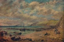 Chesil Beach late 18th-early 19th century, (1943). Creator: John Constable