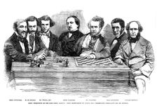 Chess celebrities at the late chess meeting, 1855