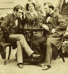 Chess and Cards c1850s