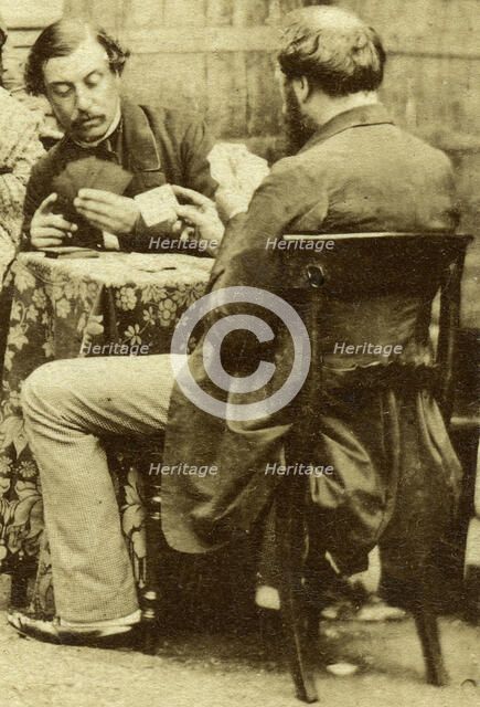 'Chess and Cards', c1850s. Artist: Unknown