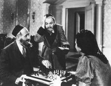 Chess scene from "Mirele Efros", 1938. Creator: Unknown