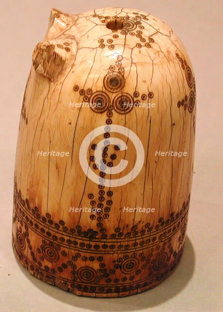 Chess Piece, Bishop, 8th-10th century. Creator: Unknown.