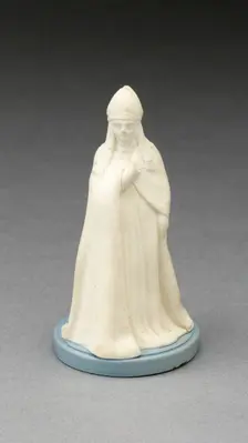 Chess Piece: Bishop, Burslem, 19th century. Creator: Wedgwood