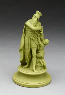 Chess Piece: King, Burslem, Late 18th century. Creator: Wedgwood