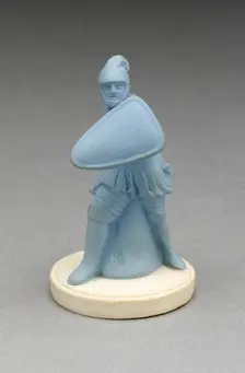 Chess Piece: Pawn, Burslem, 19th century. Creator: Wedgwood