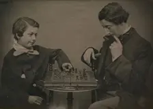 Chess Players, 1850s. Creator: Unknown
