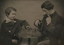 Chess Players, 1850s. Creator: Unknown