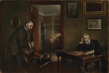 Chess players, 1870-1914. Creator: Peter Alfred Schou