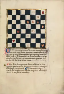 Chess Problem, late 14th century. Creator: Unknown