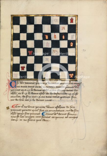 Chess Problem, late 14th century. Creator: Unknown.