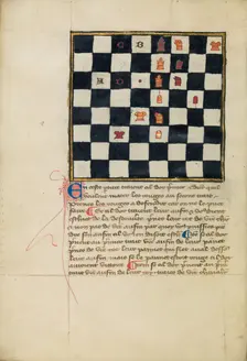 Chess Problem, late 14th century. Creator: Unknown
