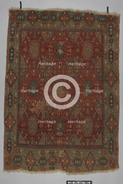 Chessboard' Carpet, probably Syria, late 16th-early 17th century. Creator: Unknown.