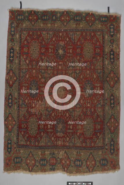 Chessboard' Carpet, probably Syria, late 16th-early 17th century. Creator: Unknown.