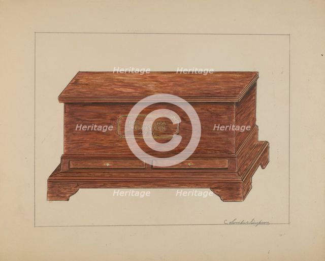 Chest, 1935/1942. Creator: Columbus Simpson.