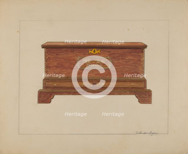 Chest, 1935/1942. Creator: Columbus Simpson.