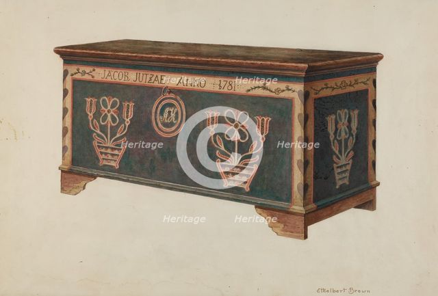 Chest, 1935/1942. Creator: Ethelbert Brown.