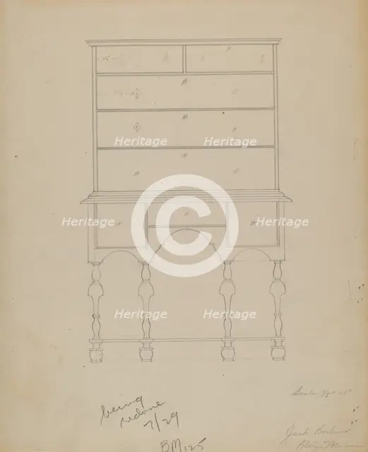 Chest, 1935/1942. Creator: Eugene Barrell.