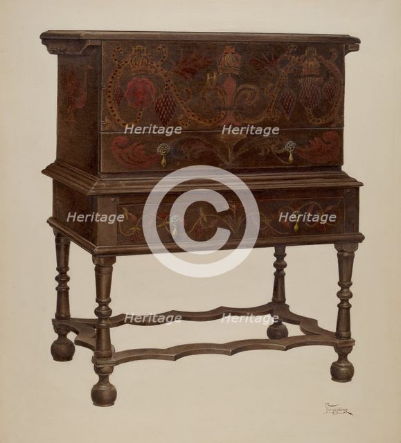 Chest, 1935/1942. Creator: Rolland Livingstone.