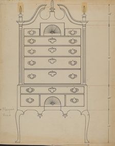 Chest, 1935/1942. Creator: Unknown