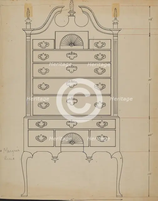 Chest, 1935/1942. Creator: Unknown.
