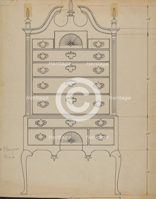 Chest, 1935/1942. Creator: Unknown.