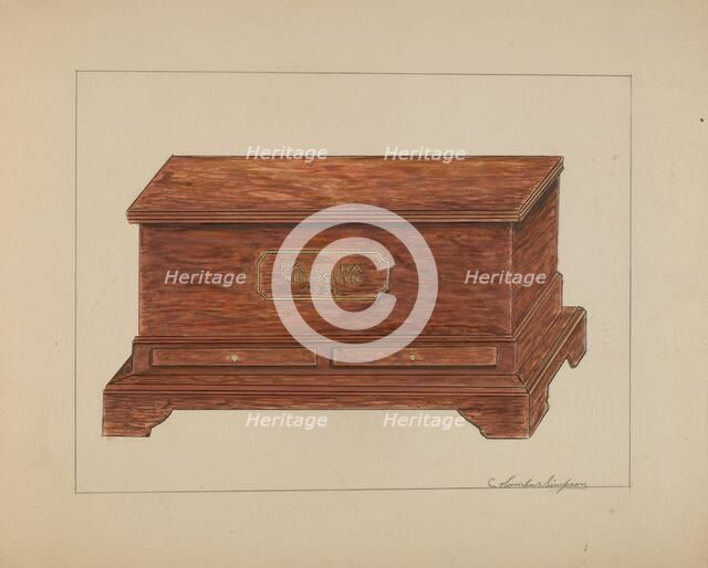 Chest, 1935/1942. Creator: Columbus Simpson.