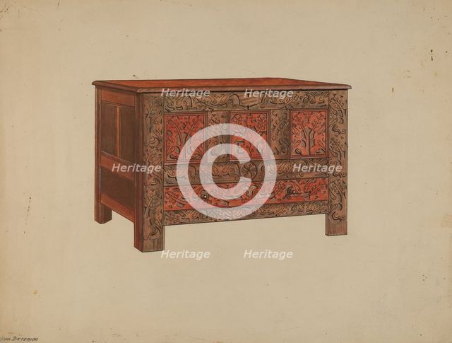 Chest, 1936. Creator: John Dieterich.