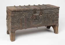 Chest, Alsace-Lorraine, 14th century. Creator: Unknown