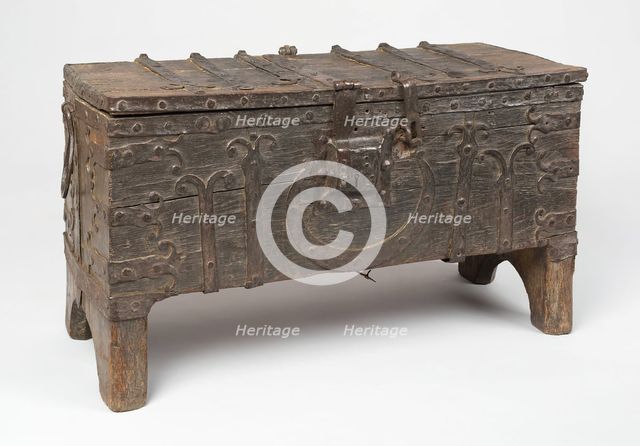 Chest, Alsace-Lorraine, 14th century. Creator: Unknown.
