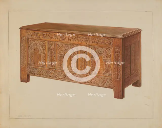 Chest, c. 1937. Creator: Charles Squires.