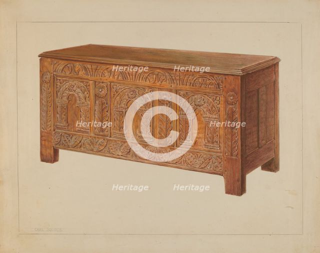 Chest, c. 1937. Creator: Charles Squires.